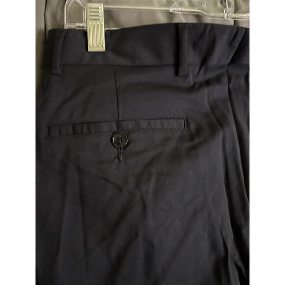 Emporio Armani Pants Womens 40 US size 6 Wool Blend Navy Blue Lowrise Slacks - Picture 6 of 12